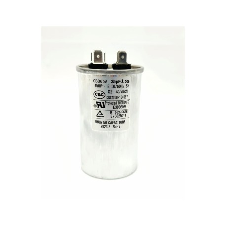 CAPACITOR DE COMPRESOR 220V MOD: CBB65 450VAC 35 MICRO FARADIO...